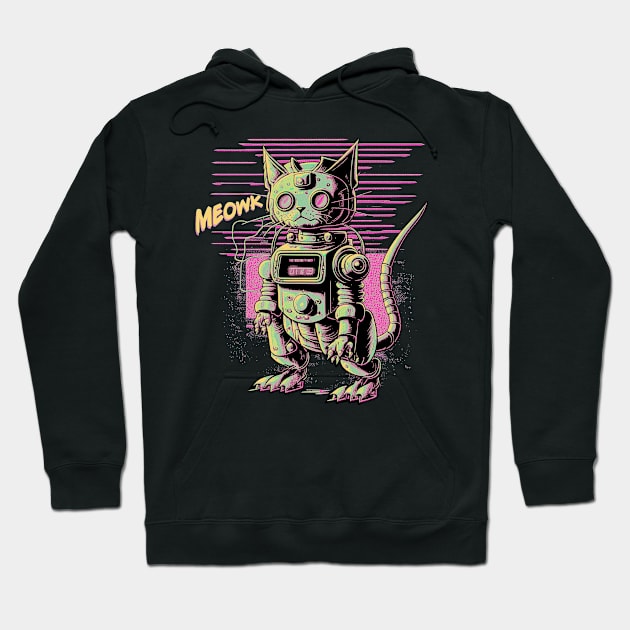 Cat Robot Hoodie by DragonDream